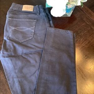 Abercrombie charcoal grey Jean/cotton stretch pant